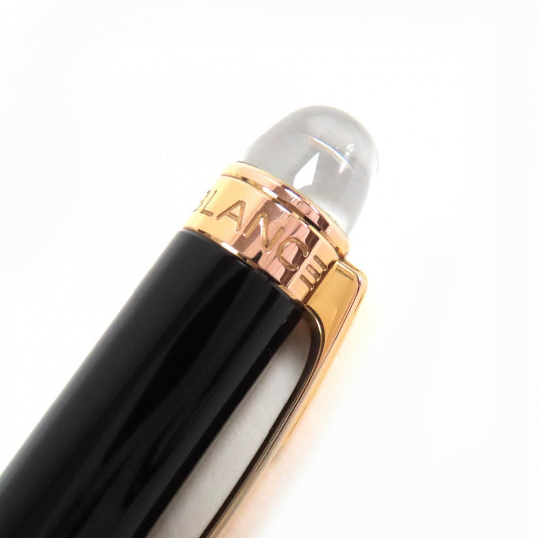 MONTBLANC Ballpoint pen Resin, Gold Plated black Starwalker