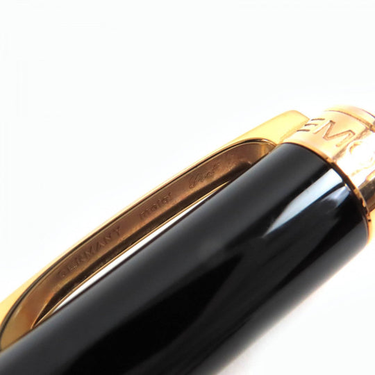 MONTBLANC Ballpoint pen Resin, Gold Plated black Starwalker