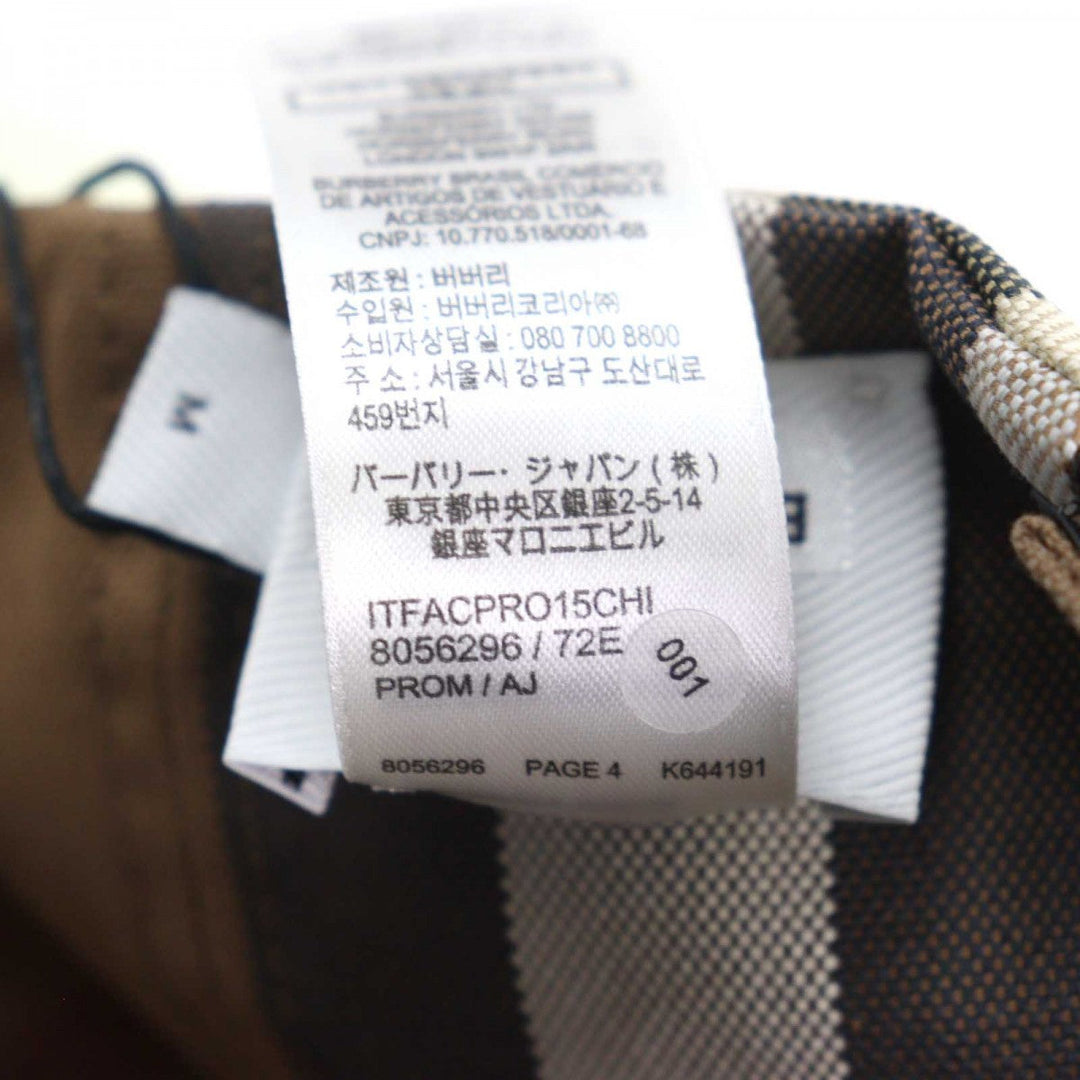 BURBERRY cap 8056296 cotton Beige mens M Used Authentic