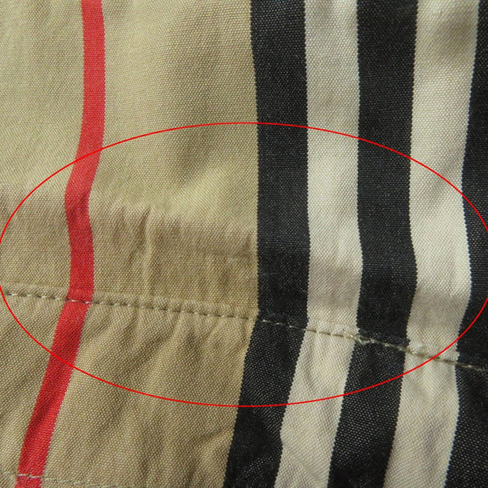 BURBERRY Long sleeve shirt 8011359 Main: 100% cotton beige Women 36 Used Authentic