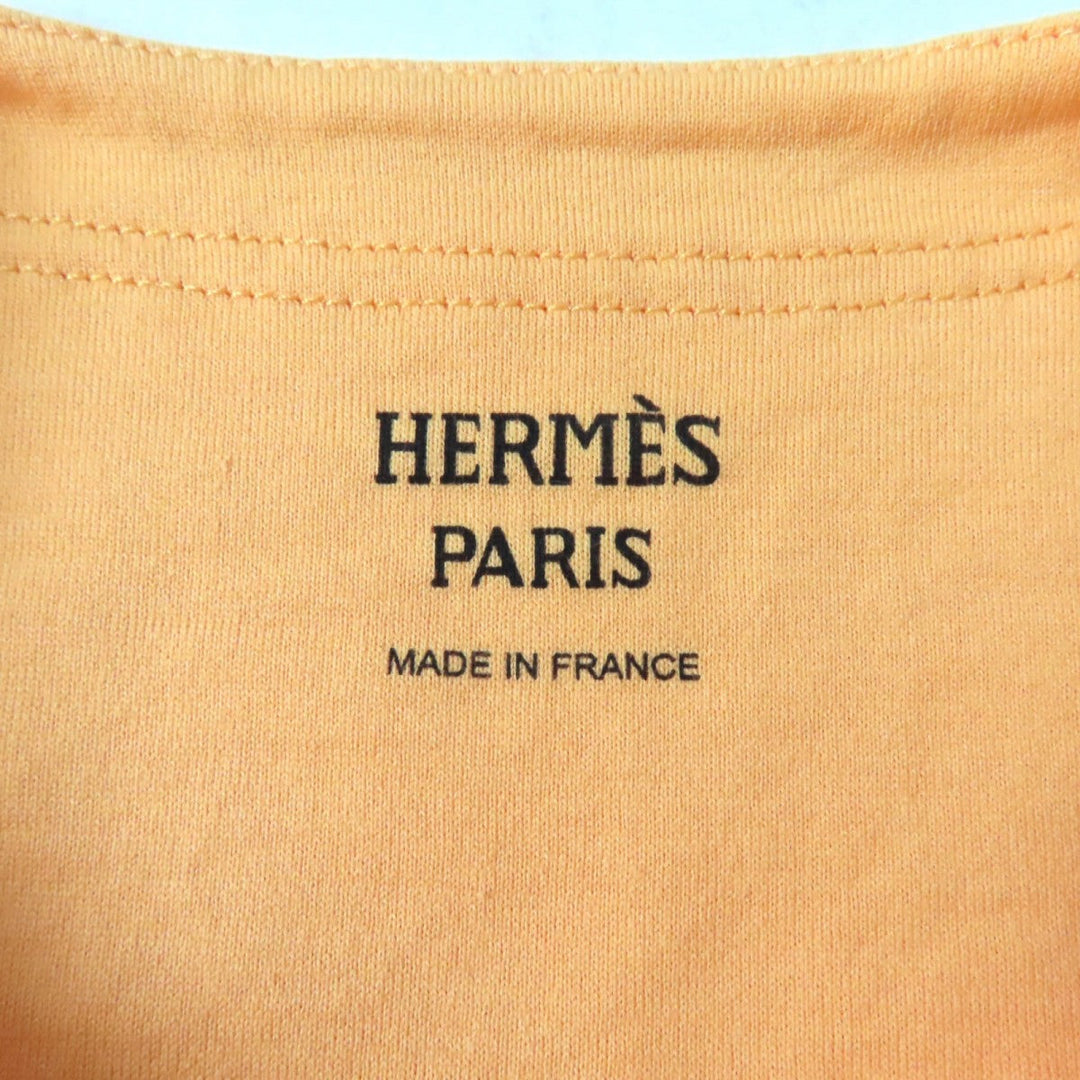 HERMES Short sleeve T-shirt cotton yellow 34