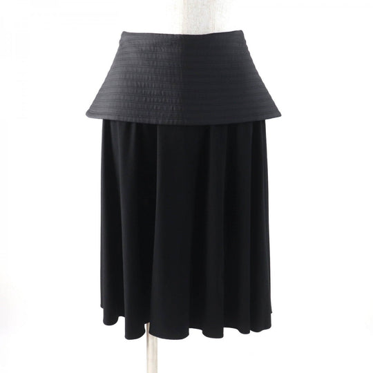 LOEWE skirt S540Y08X56 Main: 92% viscose, Main: 8% elastane, Part: 66% wool, Part: 34% viscose, Part: 100% polyester black Women 34 Used Authentic