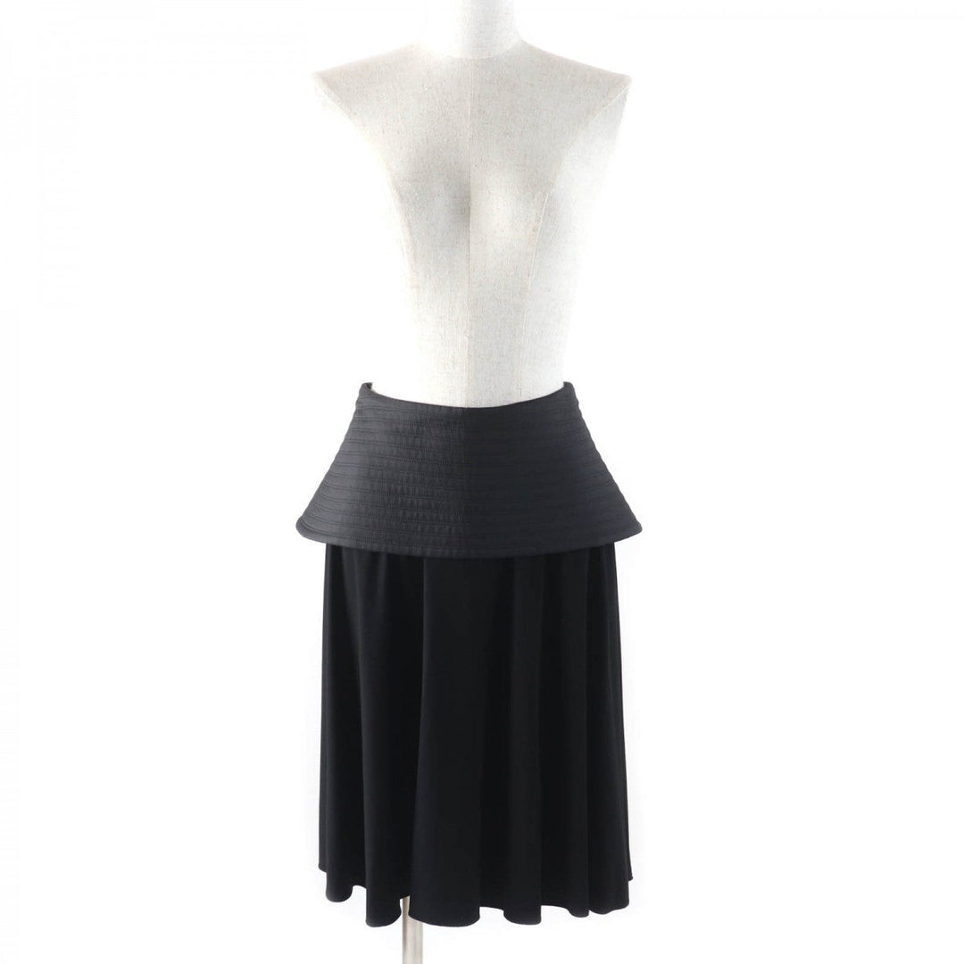 LOEWE skirt S540Y08X56 Main: 92% viscose, Main: 8% elastane, Part: 66% wool, Part: 34% viscose, Part: 100% polyester black Women 34 Used Authentic