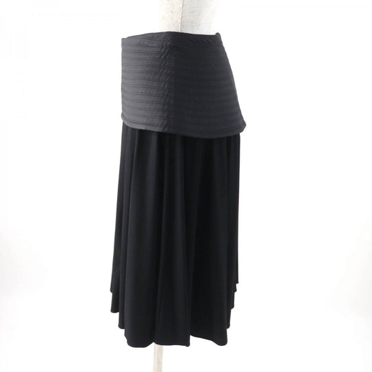 LOEWE skirt S540Y08X56 Main: 92% viscose, Main: 8% elastane, Part: 66% wool, Part: 34% viscose, Part: 100% polyester black Women 34 Used Authentic
