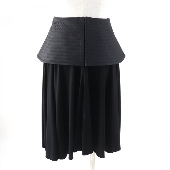 LOEWE skirt S540Y08X56 Main: 92% viscose, Main: 8% elastane, Part: 66% wool, Part: 34% viscose, Part: 100% polyester black Women 34 Used Authentic
