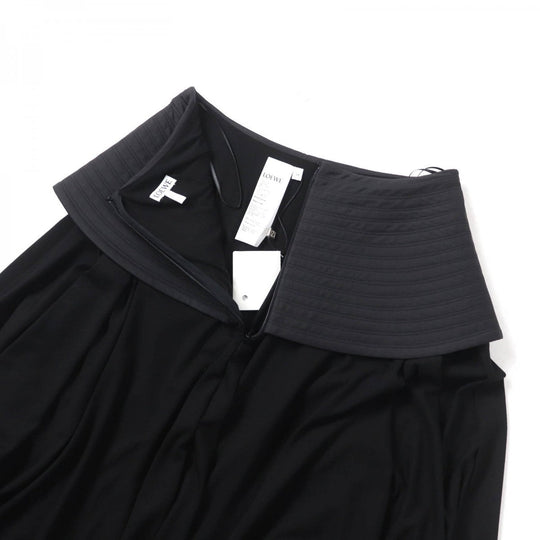 LOEWE skirt S540Y08X56 Main: 92% viscose, Main: 8% elastane, Part: 66% wool, Part: 34% viscose, Part: 100% polyester black Women 34 Used Authentic