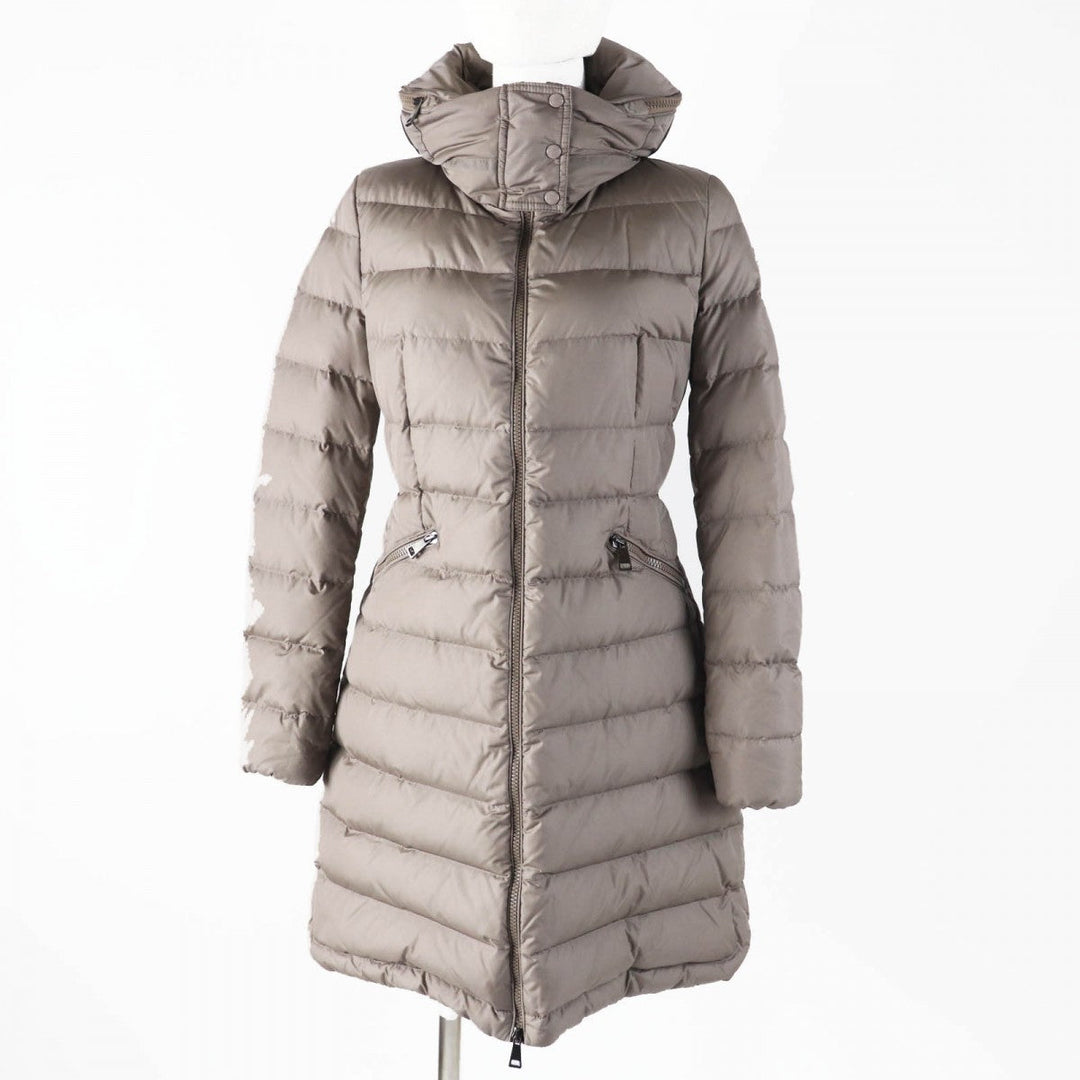 MONCLER down coat Main: 100% nylon, Lining: 100% nylon, Filling: 90% down, Filling: 10% feather beige FLAMMETTE Women 00 Used Authentic
