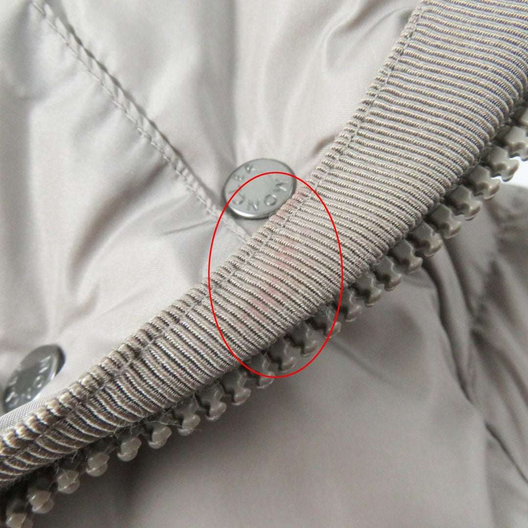 MONCLER down coat Main: 100% nylon, Lining: 100% nylon, Filling: 90% down, Filling: 10% feather beige FLAMMETTE Women 00 Used Authentic