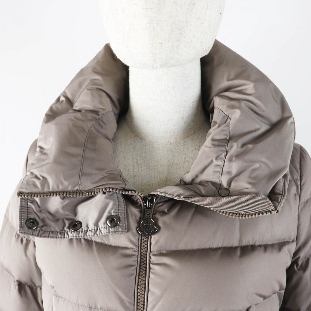MONCLER down coat Main: 100% nylon, Lining: 100% nylon, Filling: 90% down, Filling: 10% feather beige FLAMMETTE Women 00 Used Authentic