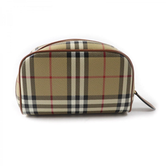 BURBERRY Accessory pouch 8067159 Part: Cowhide Main: Acrylic, cotton, polyurethane, polyester beige Burberry Prorsum Women Used Authentic