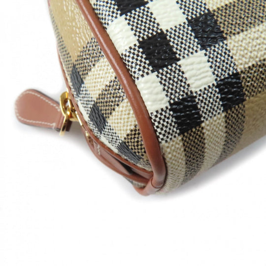 BURBERRY Accessory pouch 8067159 Part: Cowhide Main: Acrylic, cotton, polyurethane, polyester beige Burberry Prorsum Women Used Authentic