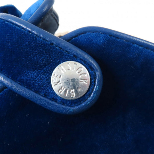 MANOLO BLAHNIK Mule Main: Velvet blue Billikenstock collaboration Boston Women 37 Used Authentic