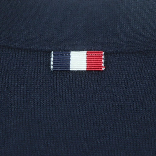 MONCLER cardigan Main: 100% wool Dark navy MAGLIONE mens L Used Authentic