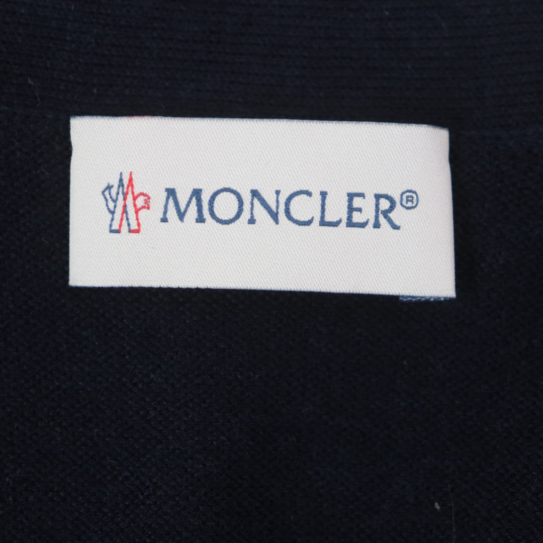MONCLER cardigan Main: 100% wool Dark navy MAGLIONE mens L Used Authentic