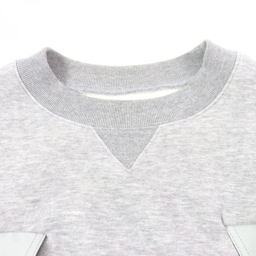 Sacai pullover 22-02731M Outer: 62% cotton, Outer: 38% polyester, Part: 60% cotton, Part: 40% nylon, Part: 70% cotton gray Sponge Sweat Pullover mens 4 Used Authentic