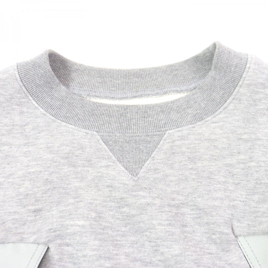 Sacai pullover 22-02731M Outer: 62% cotton, Outer: 38% polyester, Part: 60% cotton, Part: 40% nylon, Part: 70% cotton gray Sponge Sweat Pullover mens 4 Used Authentic