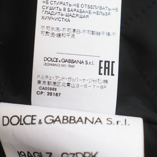 DOLCE&GABBANA Jacket 19AGLZ Outer: 75% polyester, Outer: 25% acrylic, Lining: 90% polyester, Lining: 10% acrylic, Part: 85% polyester black mens XS Used Authentic