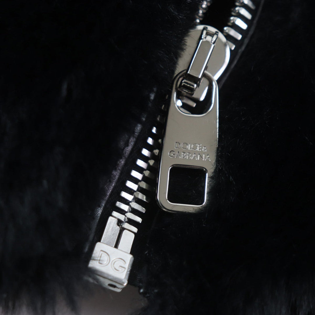 DOLCE&GABBANA Jacket 19AGLZ Outer: 75% polyester, Outer: 25% acrylic, Lining: 90% polyester, Lining: 10% acrylic, Part: 85% polyester black mens XS Used Authentic