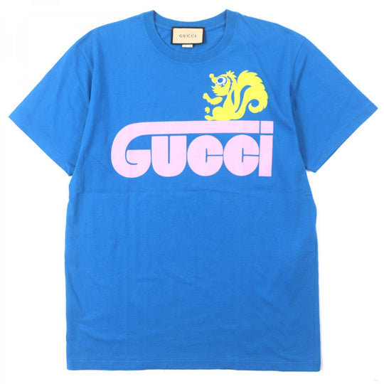 GUCCI Short sleeve T-shirt 548334 cotton blue S