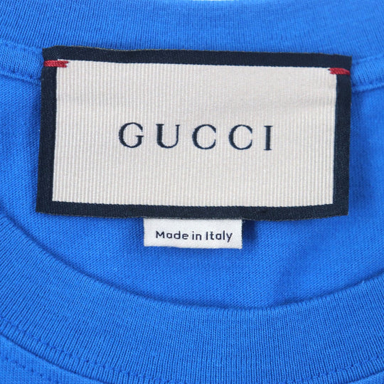GUCCI Short sleeve T-shirt 548334 cotton blue S