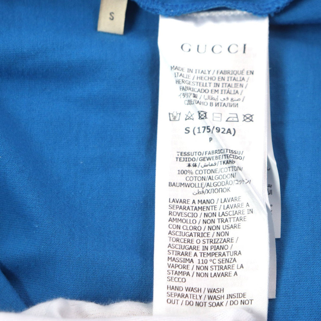 GUCCI Short sleeve T-shirt 548334 cotton blue S