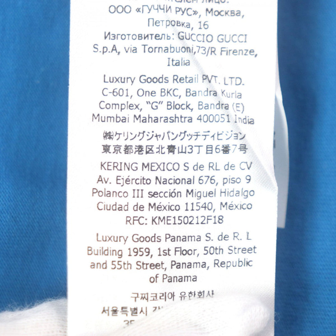 GUCCI Short sleeve T-shirt 548334 cotton blue S