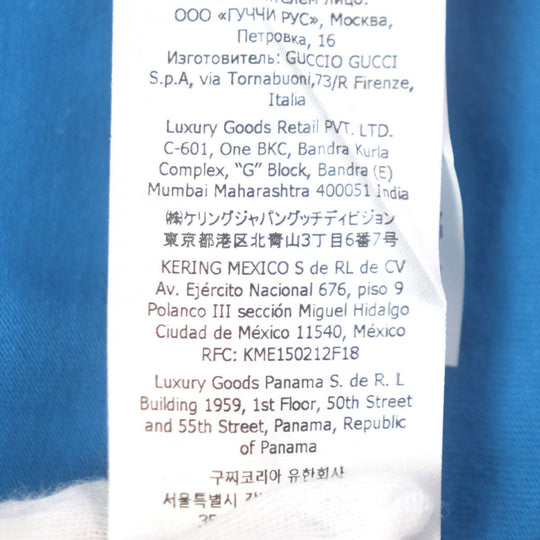 GUCCI Short sleeve T-shirt 548334 cotton blue S