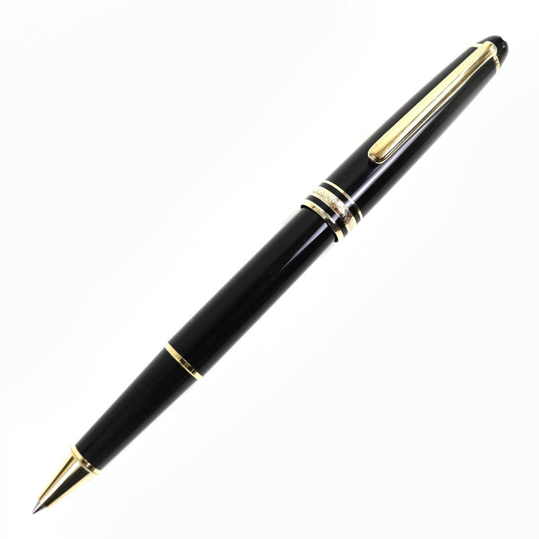 MONTBLANC Ballpoint pen Resin, Gold Plated black Meisterstck Classic mens Used Authentic