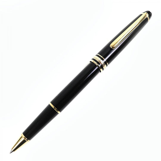 MONTBLANC Ballpoint pen Resin, Gold Plated black Meisterstck Classic mens Used Authentic
