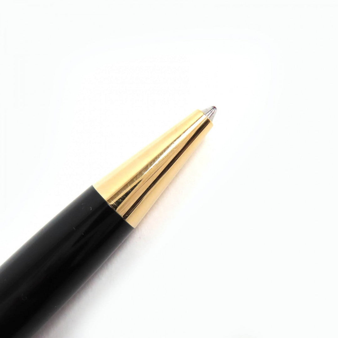 MONTBLANC Ballpoint pen Resin, Gold Plated black Meisterstck Classic mens Used Authentic