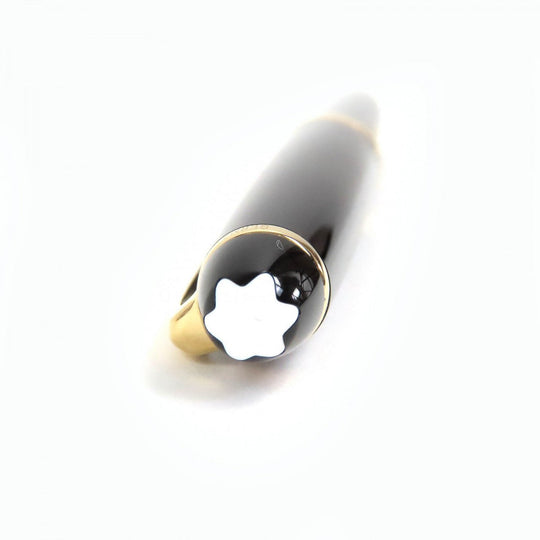 MONTBLANC Ballpoint pen Resin, Gold Plated black Meisterstck Classic mens Used Authentic