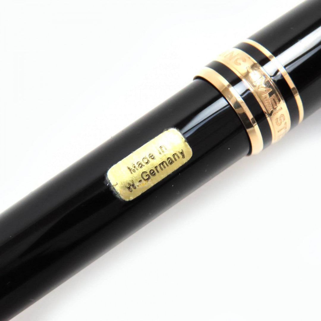 MONTBLANC Ballpoint pen Resin, Gold Plated black Meisterstck Classic mens Used Authentic