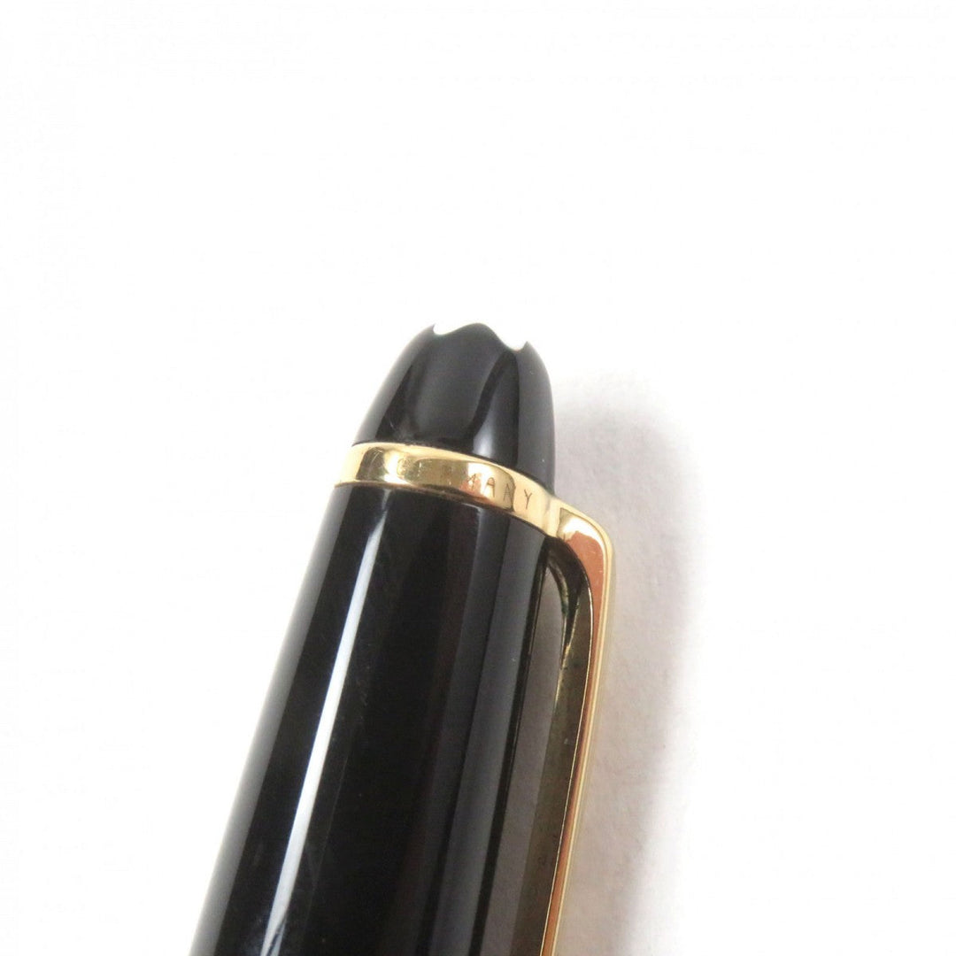MONTBLANC Ballpoint pen Resin, Gold Plated black Meisterstck Classic mens Used Authentic