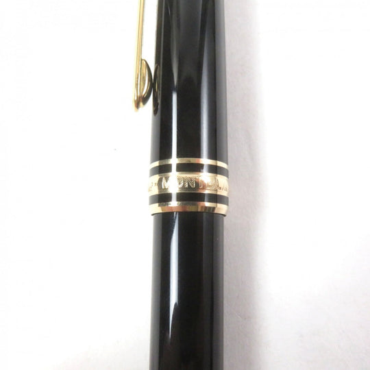 MONTBLANC Ballpoint pen Resin, Gold Plated black Meisterstck Classic mens Used Authentic