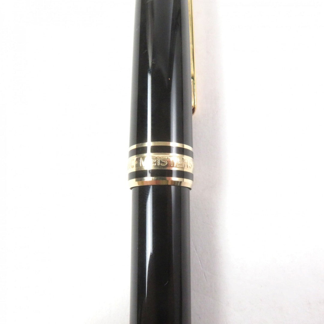 MONTBLANC Ballpoint pen Resin, Gold Plated black Meisterstck Classic mens Used Authentic