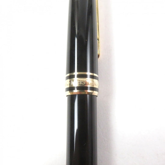 MONTBLANC Ballpoint pen Resin, Gold Plated black Meisterstck Classic mens Used Authentic