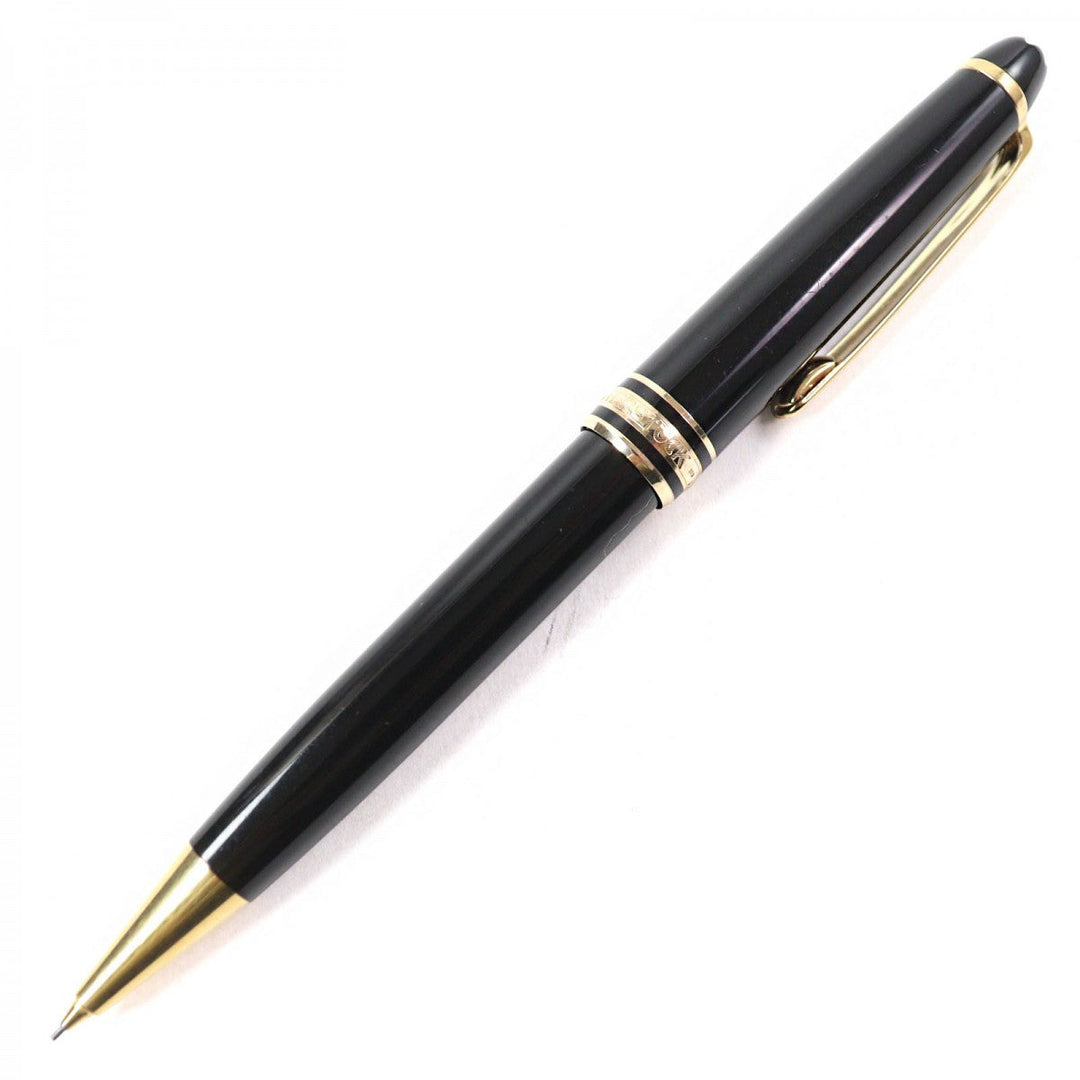 MONTBLANC mechanical pencil Resin, Gold Plated black Meisterstck Classic mens Used Authentic