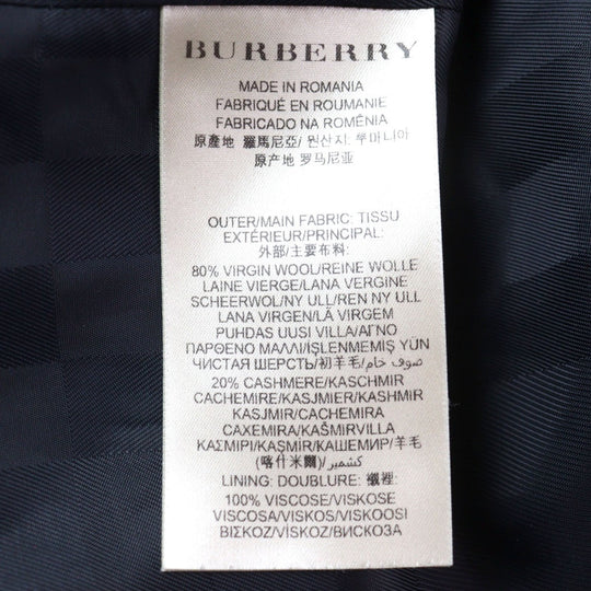 BURBERRY LONDON trench coat 3877791 Outer: 80% virgin wool, Outer: 20% cashmere, Lining: 100% viscose (rayon), Sleeve lining: 55% acetate, Sleeve lining: 45% viscose (rayon) black mens 48 Used Authentic