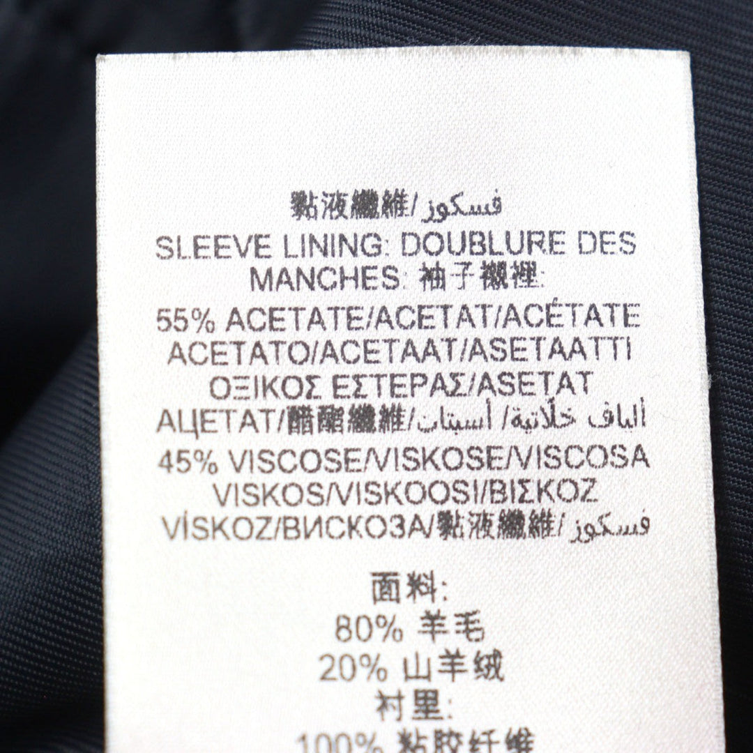 BURBERRY LONDON trench coat 3877791 Outer: 80% virgin wool, Outer: 20% cashmere, Lining: 100% viscose (rayon), Sleeve lining: 55% acetate, Sleeve lining: 45% viscose (rayon) black mens 48 Used Authentic