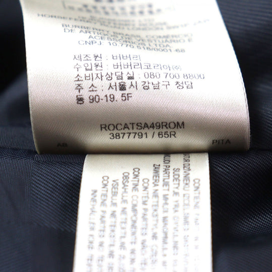 BURBERRY LONDON trench coat 3877791 Outer: 80% virgin wool, Outer: 20% cashmere, Lining: 100% viscose (rayon), Sleeve lining: 55% acetate, Sleeve lining: 45% viscose (rayon) black mens 48 Used Authentic