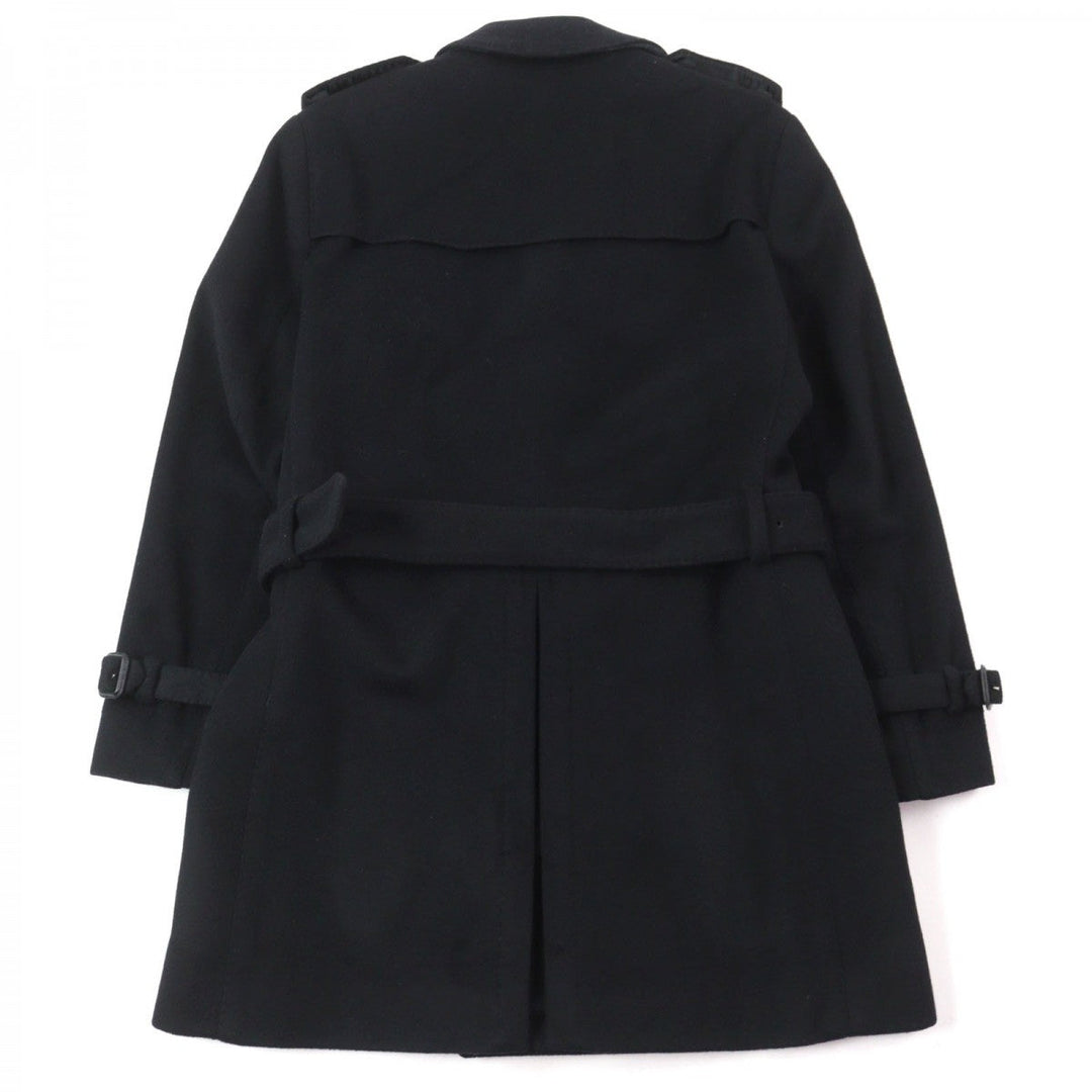 BURBERRY LONDON trench coat 3877791 Outer: 80% virgin wool, Outer: 20% cashmere, Lining: 100% viscose (rayon), Sleeve lining: 55% acetate, Sleeve lining: 45% viscose (rayon) black mens 48 Used Authentic