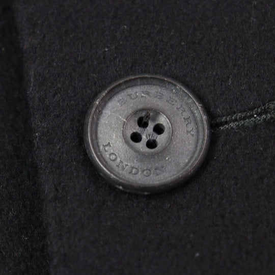 BURBERRY LONDON trench coat 3877791 Outer: 80% virgin wool, Outer: 20% cashmere, Lining: 100% viscose (rayon), Sleeve lining: 55% acetate, Sleeve lining: 45% viscose (rayon) black mens 48 Used Authentic