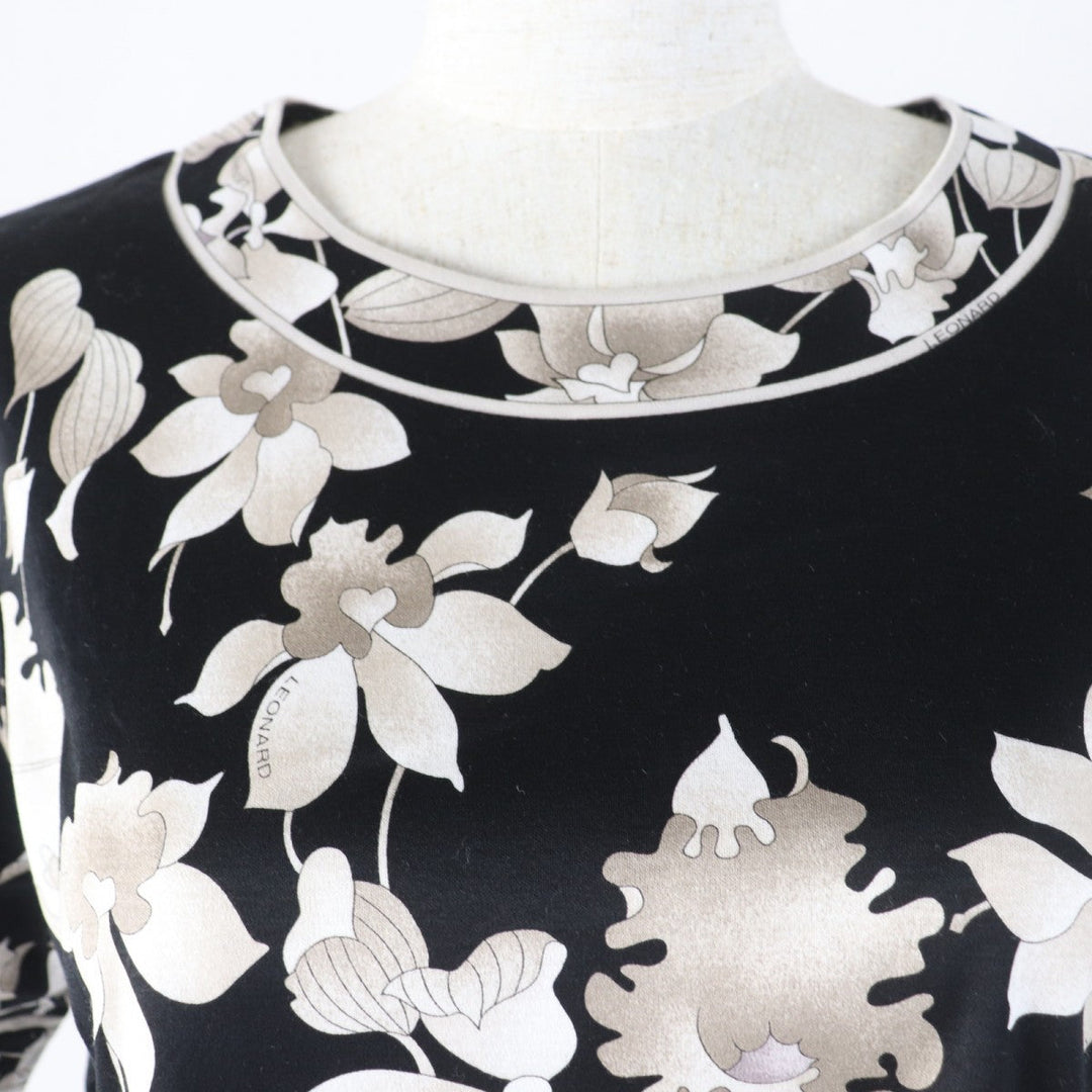 LEONARD FASHION Short sleeve T-shirt cotton black 42