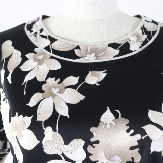 LEONARD FASHION Short sleeve T-shirt cotton black 42