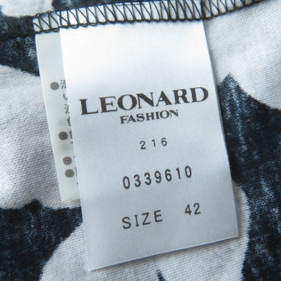 LEONARD FASHION Short sleeve T-shirt cotton black 42