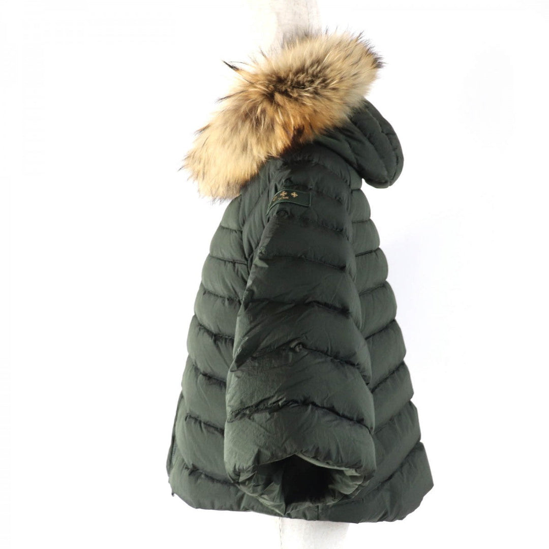 TATRAS Down jacket LTA20A4692 Main: 100% nylon, Filling: 90% down, Filling: 10% feather, Lining: 100% nylon, Fur: raccoon khaki MALE Women Used Authentic