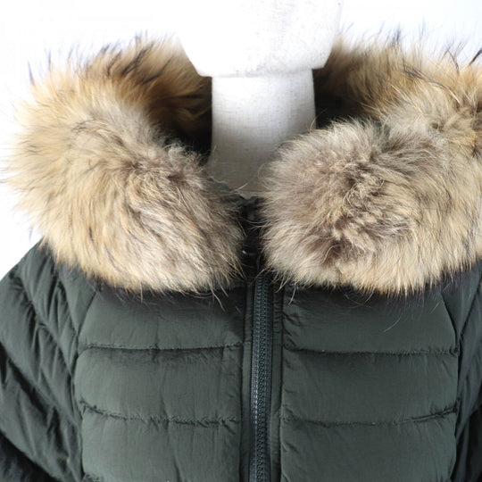 TATRAS Down jacket LTA20A4692 Main: 100% nylon, Filling: 90% down, Filling: 10% feather, Lining: 100% nylon, Fur: raccoon khaki MALE Women Used Authentic