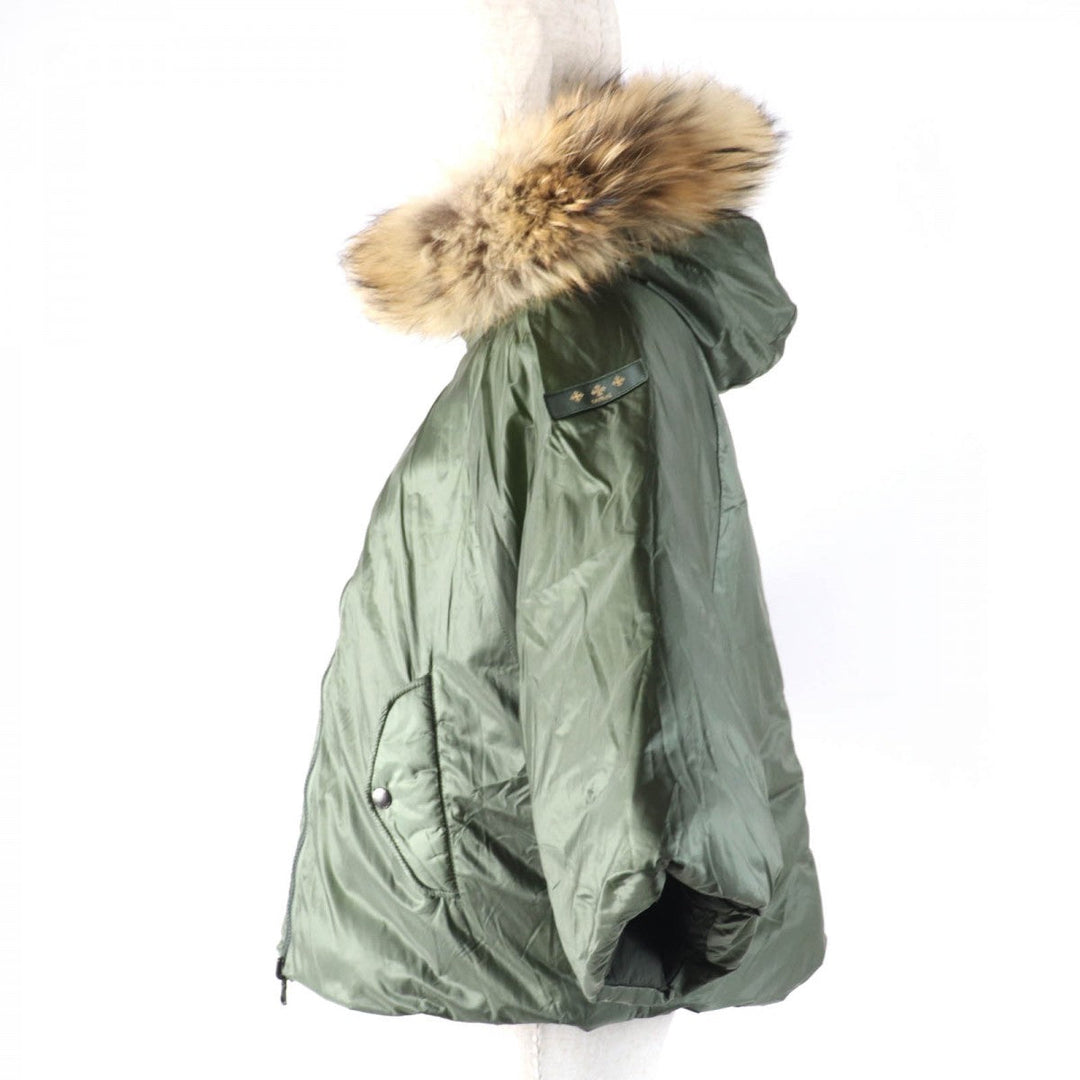 TATRAS Down jacket LTA20A4692 Main: 100% nylon, Filling: 90% down, Filling: 10% feather, Lining: 100% nylon, Fur: raccoon khaki MALE Women Used Authentic