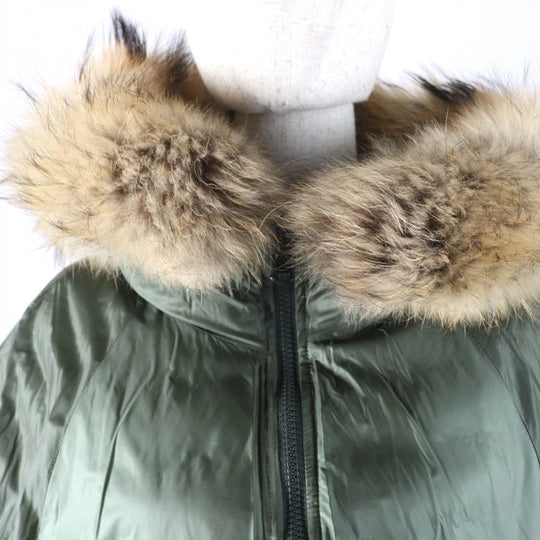 TATRAS Down jacket LTA20A4692 Main: 100% nylon, Filling: 90% down, Filling: 10% feather, Lining: 100% nylon, Fur: raccoon khaki MALE Women Used Authentic