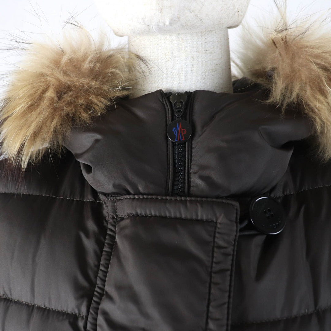 MONCLER down coat Main: 100% nylon, Lining: 90% down, Lining: 10% feather Brown GENEVRIER Women 1 Used Authentic
